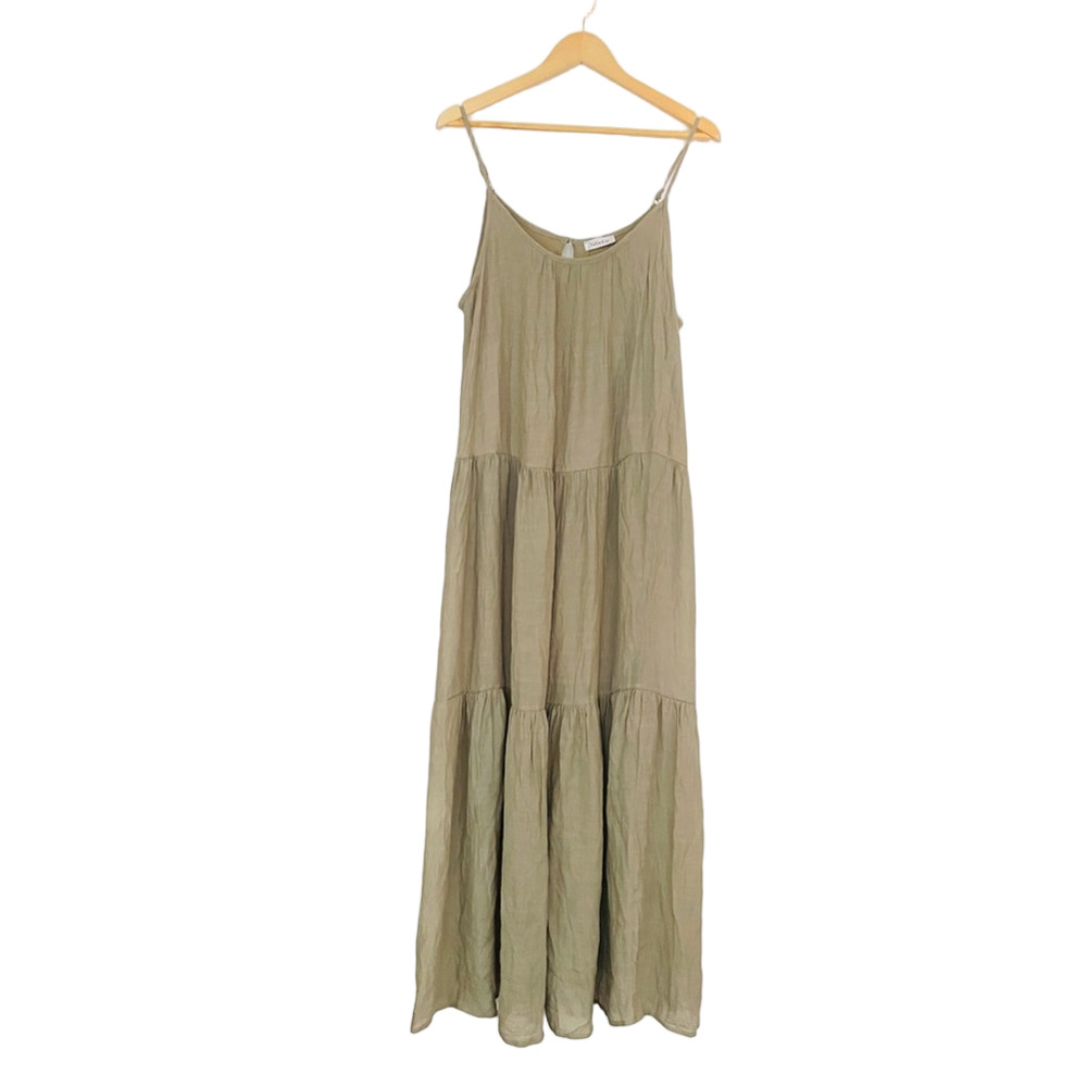 new yaya &co Olive Green Maxi Dress small